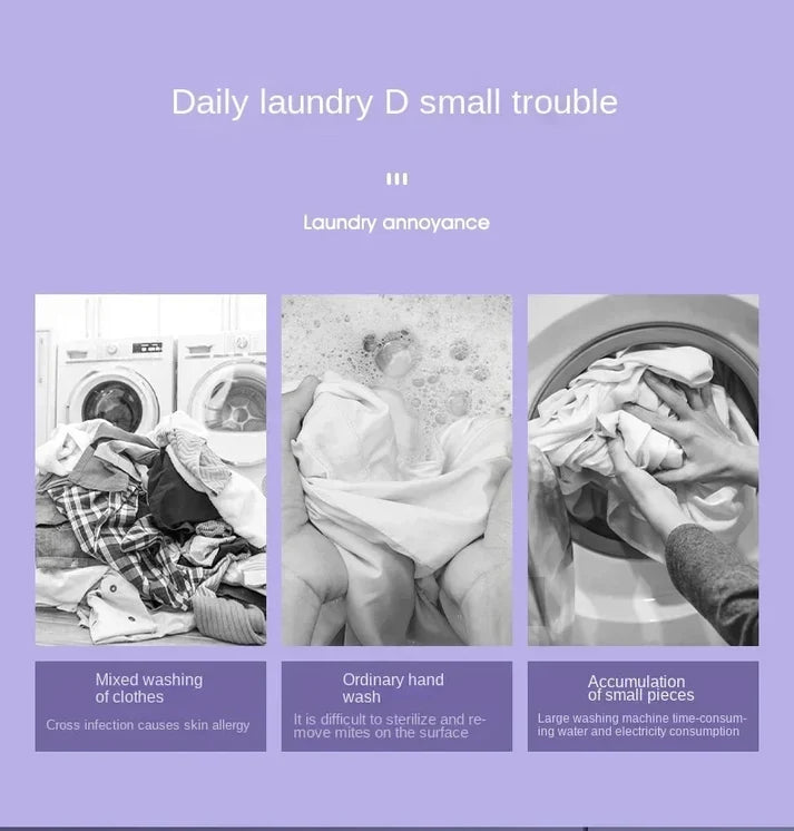 Portable Foldable Washing Machine Mini Laundry Washer with Spin Dryer